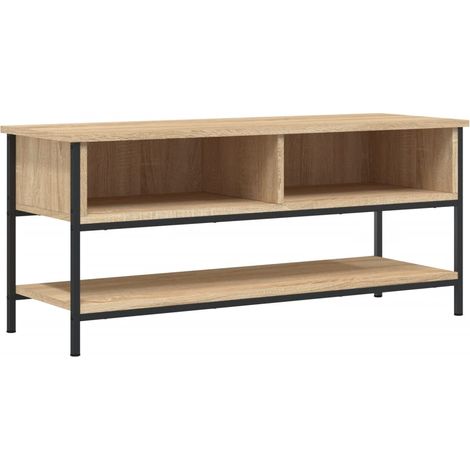 Mobile TV multimediale scaffale per televisione televisore buffet sala da pranzo soggiorno camera da letto rovere Sonoma 100 x 35 x 45 cm derivati del legno marrone 020027420