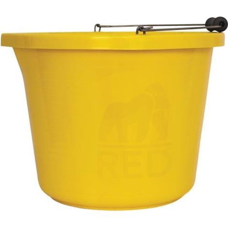 Red Gorilla Premium 3 Gallon (14L) Extra Heavy-Duty Plastic Bucket, Yellow