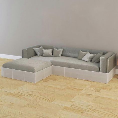 Barrière de lit et de canapé sous le lit, barrière d'isolation pour les jouets et les animaux domestiques, imperméable et facile à installer, 90,6 pouces de long x 9 pouces de haut. (1/5)