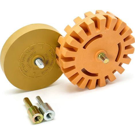 ® Roue de Gomme en Caoutchouc, pour éliminer les rayures, les autocollants, les décalcomanies en vinyle adhésif des voitures, des véhicules récréatifs, des bateaux et plus (1/5)