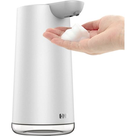 Dispensador automático de jabón, resistente al agua (IPX7), recargable magnéticamente, 350 ml, sin contacto, ideal para cocina y baño - Crezuo (1/4)