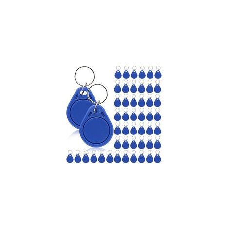 50 x 125Khz RFID Proximity Key Fob, Blue, T5577 Rewritable, NFC Token Tag for Copy/Clone Cards (1/5)