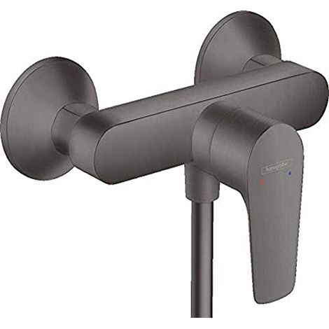 hansgrohe Talis E Miscelatore monocomando doccia esterno, cromo nero satinato, 71760340 (1/4)
