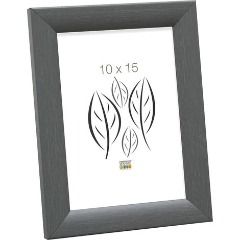 Cadre Photo Bois Gris 15 x 23 cm (1/3)
