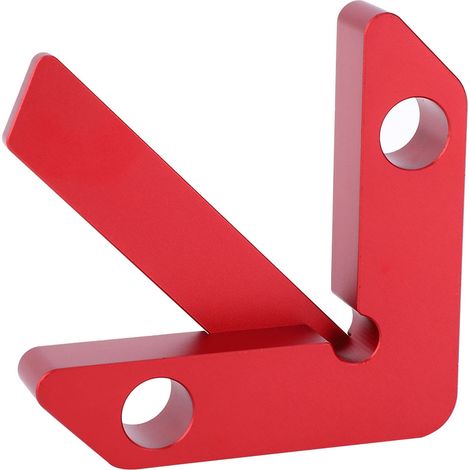 Petit repère de centrage jauge menuiserie soudure équerre 45°/90° traçoir outil traçage alliage aluminium rouge 0.5mm 1 pièce (1/5)