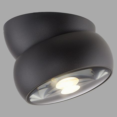 Projecteur noir monté en surface Pure Move Ø 11cm - Plomb - 6235-18