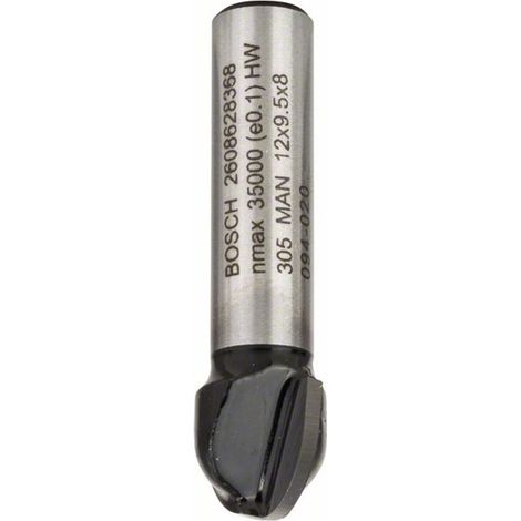 Bosch Hohlkehlfräser, 8 mm, R1 6 mm, D 12 mm, L 9,2 mm, G 40 mm
