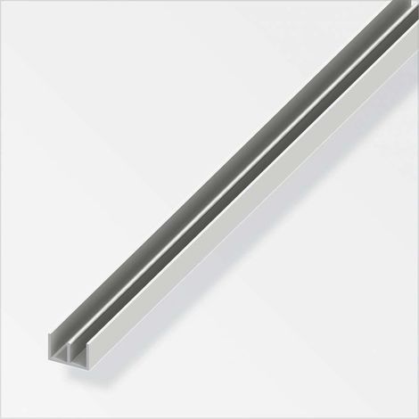 ALFER - 1mt - PROFILO DI GIUDA A MONTAGGIO ALTO 10x15x10MM - IN PLASTICA RESISTENTE - COLORE BIANCO