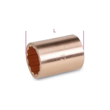 Beta 911BA Chiave a bussola poligonale antiscintilla 3/8" - 9 mm