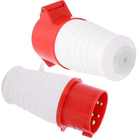 Prise industrielle 16A 5 broches triphasée IP44 étanche 380V avec terre