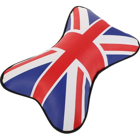 Nackenkissen PP Auto Abnehmbar Baumwolle mit Union Jack Muster Kunstleder Bezug Ergonomische (1/5)