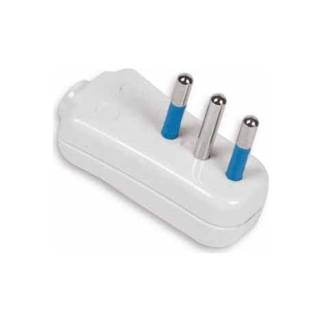 Flat weiß plug italienische std. 2P+E 10A Fanton 82530-E (1/2)