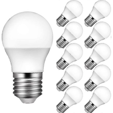 Ampoule LED E27, blanc froid 6000K, 3W, lot de 10 (1/5)