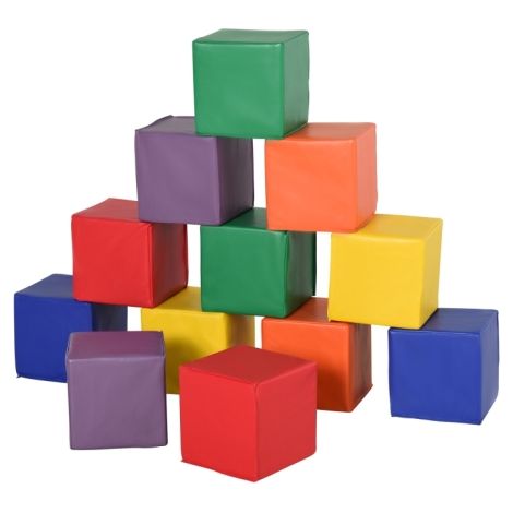 12 TLG. Schaumstoff Bausteine Kinder Softbausteine Riesenbausteine Bauspielzeug für 1-3 Jahre alt Kinder Bausteinset Rot+Gelb 
On-Site