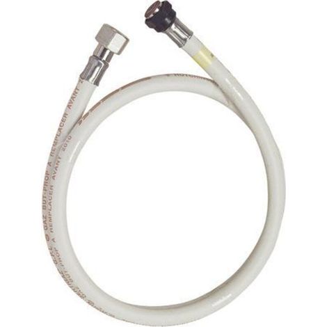 Tuyau caoutchouc gaz BP 1m – Longueur flexible – Conforme norme AFNOR XP D36.112 – Garantie 10 ans – Pour installations gaz butane et propane (1/3)