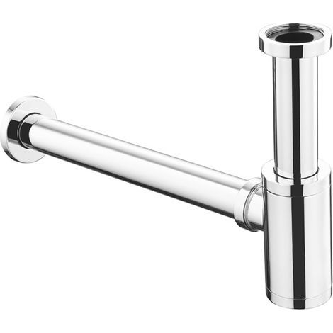 Laiton Siphon de Lavabo, Universel Syphon Design 1 1/4 x 32mm, Réglable Anti Odeur, Chromé - RWSiphon de lavabo (1/5)