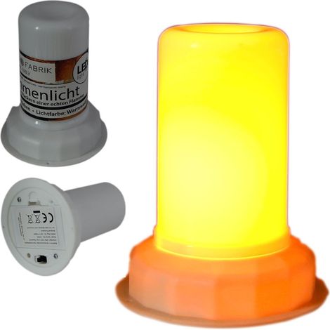 LED-Kerzeneinsatz, LED-Laterne mit Lebendfeuereffekt und Timer (6 Stunden) (1/5)
