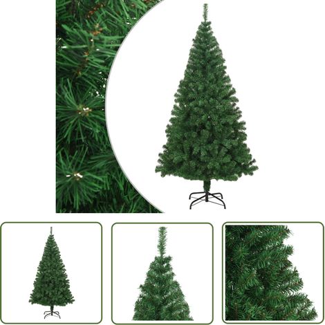 Weihnachtsbaum 180 cm - vidaXL Künstlicher Weihnachtsbaum mit Dicken Zweigen Grün 180 cm PVC - Künstlicher Tannenbaum mit Dicken Zweigen (1/5)