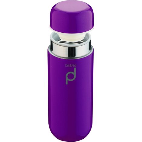 Grunwerg HCF-200PU - Thermos isolato sottovuoto, in acciaio inox, viola, 200 ml (1/5)