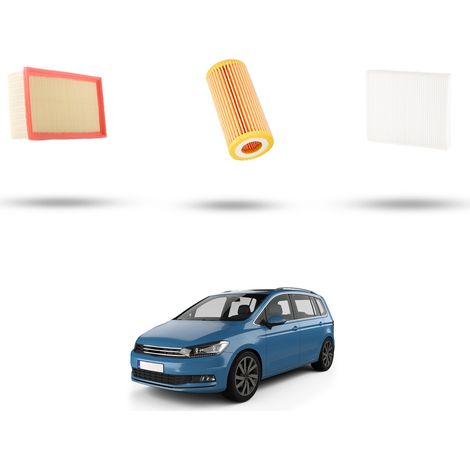 Kit tagliando 3 filtri compatibile con Vw Touran (5T) 1.8 TSI 132kw dal 2015 (1/5)
