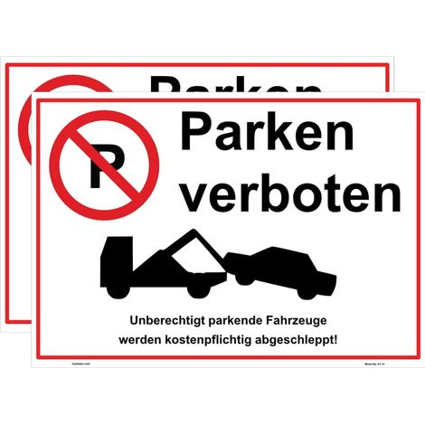 2 x Self Adhesive Vinyl Signs 7" x 10" (1/3)