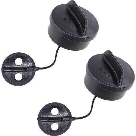 Lot de 2 bouchons de réservoir pour débroussailleuse Stihl FS 38, FS 45, FS 55, FS 56, FS 80, FS 81, FS 85, FS 88, FS 120, FS 200, FS 250, FS 300, FS 350, FS 400, FS 450 (1/5)