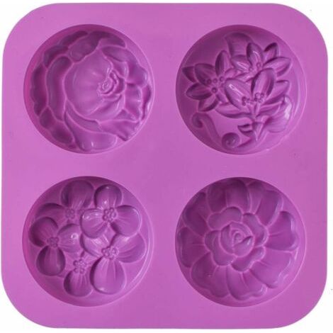 BUNTHAUS Blumenförmige Silikonformen für Seife, Muffins, Pudding, Gelee, Brownies und Käsekuchen, antihaftbeschichtet und BPA-frei – Fei Yu