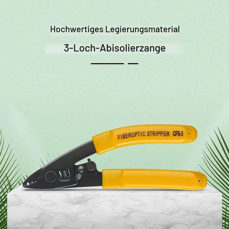 5 Pieces -3 Three Port Optical Fibre Optic Wire Stripper / Cable Stripper FTTH Tools Fibreglass Stripping (1/5)