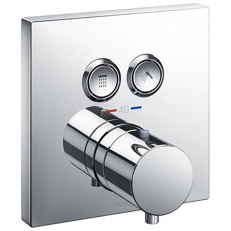 Thermostat de douche UP m 2-W-Ums et radio start/st. chromée