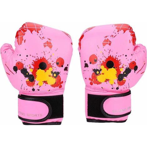 Boxhandschuhe für Kinder, Boxhandschuhe aus Kunstleder mit Cartoon-Motiven für Anfänger, Sparring-Trainingshandschuhe (1/5)