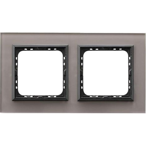 Ospel Marco doble de vidrio gris elegante y duradero