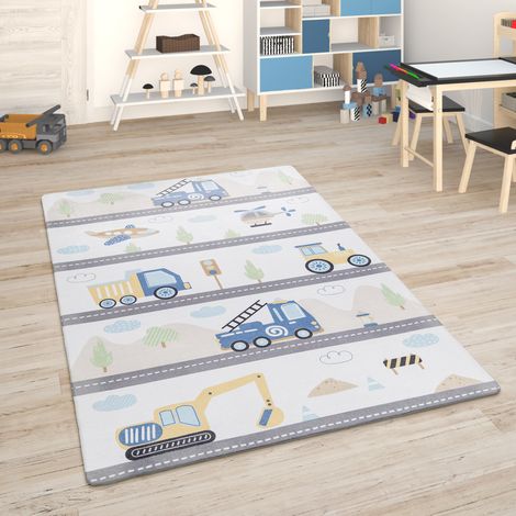 Paco Home Tapis Chambre Enfant Tapis De Jeux Tapis Bébé Tapis Enfant Route Tapis De Jeux 155x230 cm, Multicolore