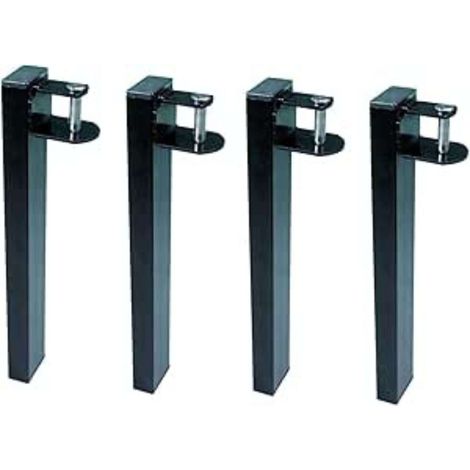 Pack 4 Patas Canguro para Somier - Metálicas y Rectangulares - Ideales para Cama Nido - Cuens