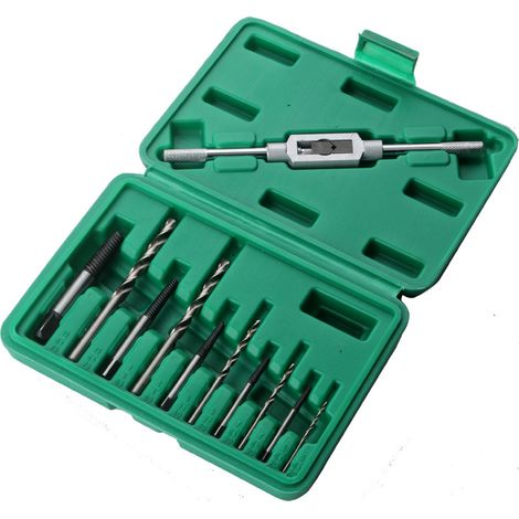 5-teiliges Set HSS-Metallbohrer und Schraubenausdreher, titanbeschichtet, für Metall, Holz und Mauerwerk – Hochlegierter Stahl – Aufbewahrungskoffer