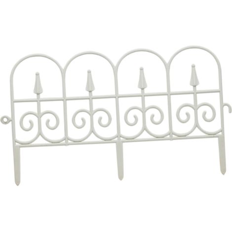 Panneau De Clôture Décoratif - Polypropylène - Pour Jardin Cour Arrière Patio Escaliers - Hauteur 60 Cm - Largeur 180 Cm - Blanc - 1 Pièce (1/5)