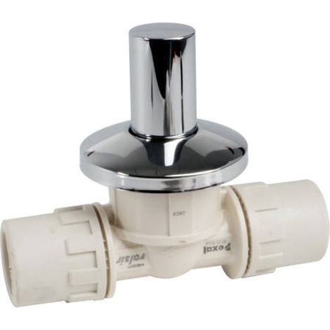 VALVOLA A SFERA DA INCASSO A PASSAGGIO TOTALE CONNESSIONE MEDIANTE BICCHIERATURA IN TECNOPOLIMERO SE - 20X2  - VIL