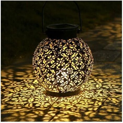 Vtizikl Lanterne Solaire, LED Lampe lanterne extérieure, Etanche IP44, Sans fil Rechargeable pour Garden Patio Courtyard Extérieur [Classe énergétique A+] [Classe énergétique A+] (1/5)