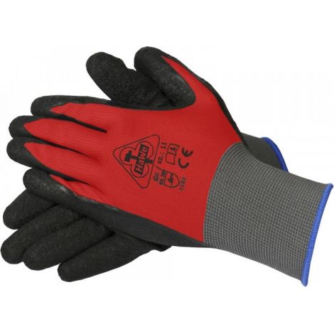 Handschuhe "Nylotex" Rot-Schwarz 8 (1/2)