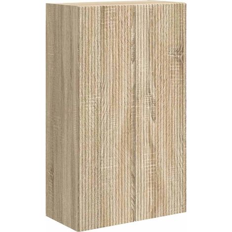 Meuble TV Banc TV Armoire TV mural Montage mural Chêne Sonoma 59,5 x 31 x 100 cm (1/5)