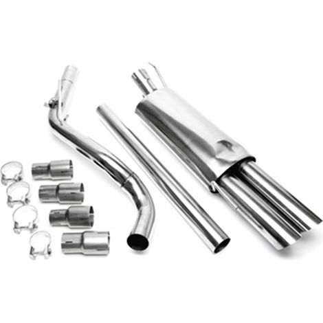 Ligne Echappement CatBack en Inox pour Volkswagen Golf 3 1H de 1991 a 1998-30617079