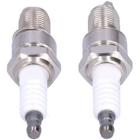 F6RTC spark plugs (pack of 2) compatible with MTD lawnmower models 95110292, 75110292 and 131039 (1/3)