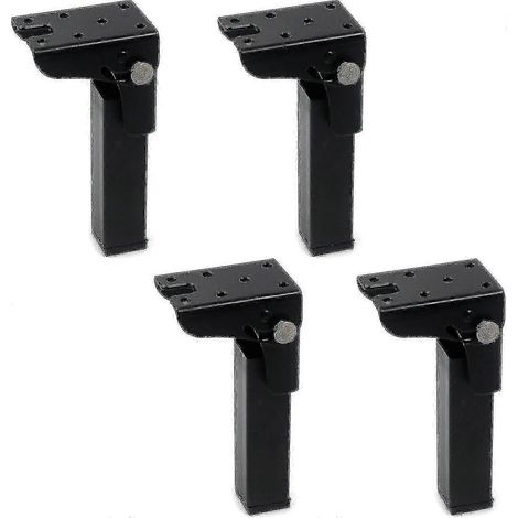 Quatre pieds de table pliables, hauteur 300 mm, charnières de verrouillage en fer, réglables à 90 degrés, adaptés aux meubles à monter soi-même, 200 mm. (1/5)