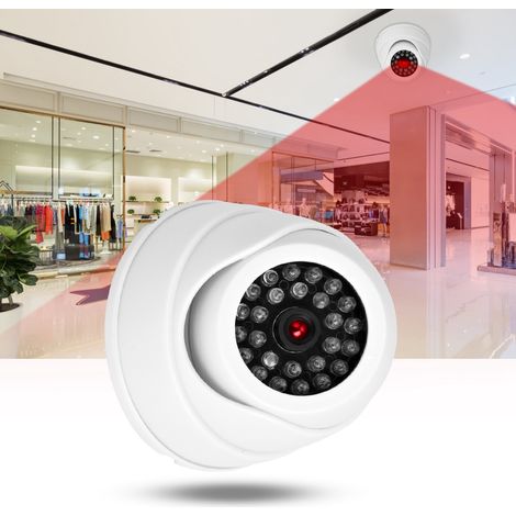 Caméra de Surveillance Fictive à LED - Dôme de Détection Factice (1/5)