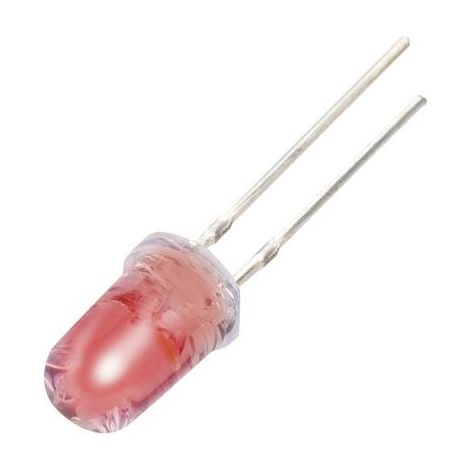 LED 5 mm TRU COMPONENTS YBR-50FRW00 1567731 rouge, blanc rond 950 mcd, 2000 mcd 30 °, 18 ° 20 mA, 20 (1/2)