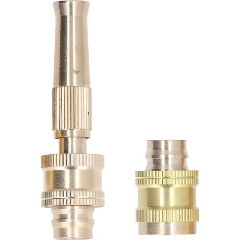 Water Hose Nozzle G1/2 Internal Thread High Pressure Resistant 15mm Outlet Diameter Adjustable Spray Jet Nozzle (1/5)