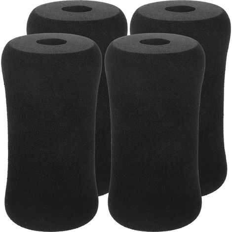 Lot de 4 Couvertures en Mousse pour Rouleaux de Pieds, Accessoires Légers et Compacts en Caoutchouc et Plastique, Adaptés aux Équipements de Gym pour Entraînement à Domicile (1/5)