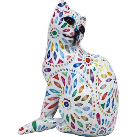 Figurine de chat décorative pour la maison et le bureau – Cadeau idéal pour les amoureux des chats.