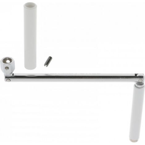 Cyclingcolors – Poignée de manivelle articulée pour volet roulant – Acier chromé – Longueur 325mm – Goupille de fixation 5x16mm – Ø12mm pour tube
