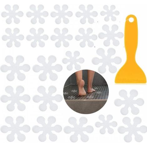 Bathroom anti-slip strips (24 pieces), anti-slip stickers, transparent anti-slip strips for showers (1/5)
