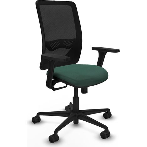 Chaise de bureau piqueras y crespo Zulema noir accoudoirs réglables (1/2)